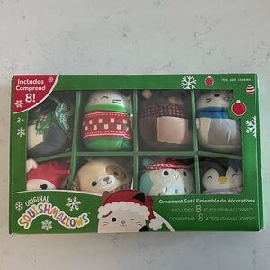 Squishmallows Holiday Ornament Set